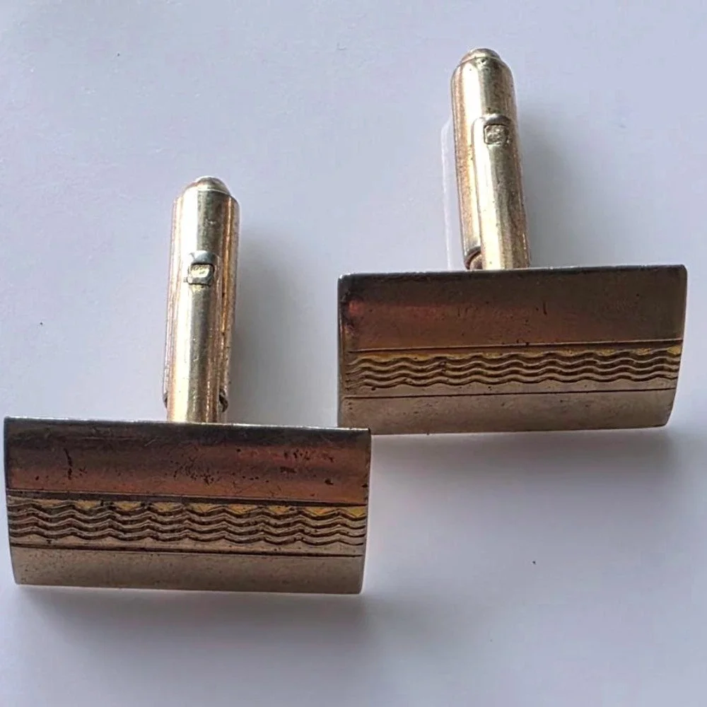 Vintage Cufflinks, Tie Clips, Tie Pin Lot - Assorted Designs Gold Silver‎ Tone